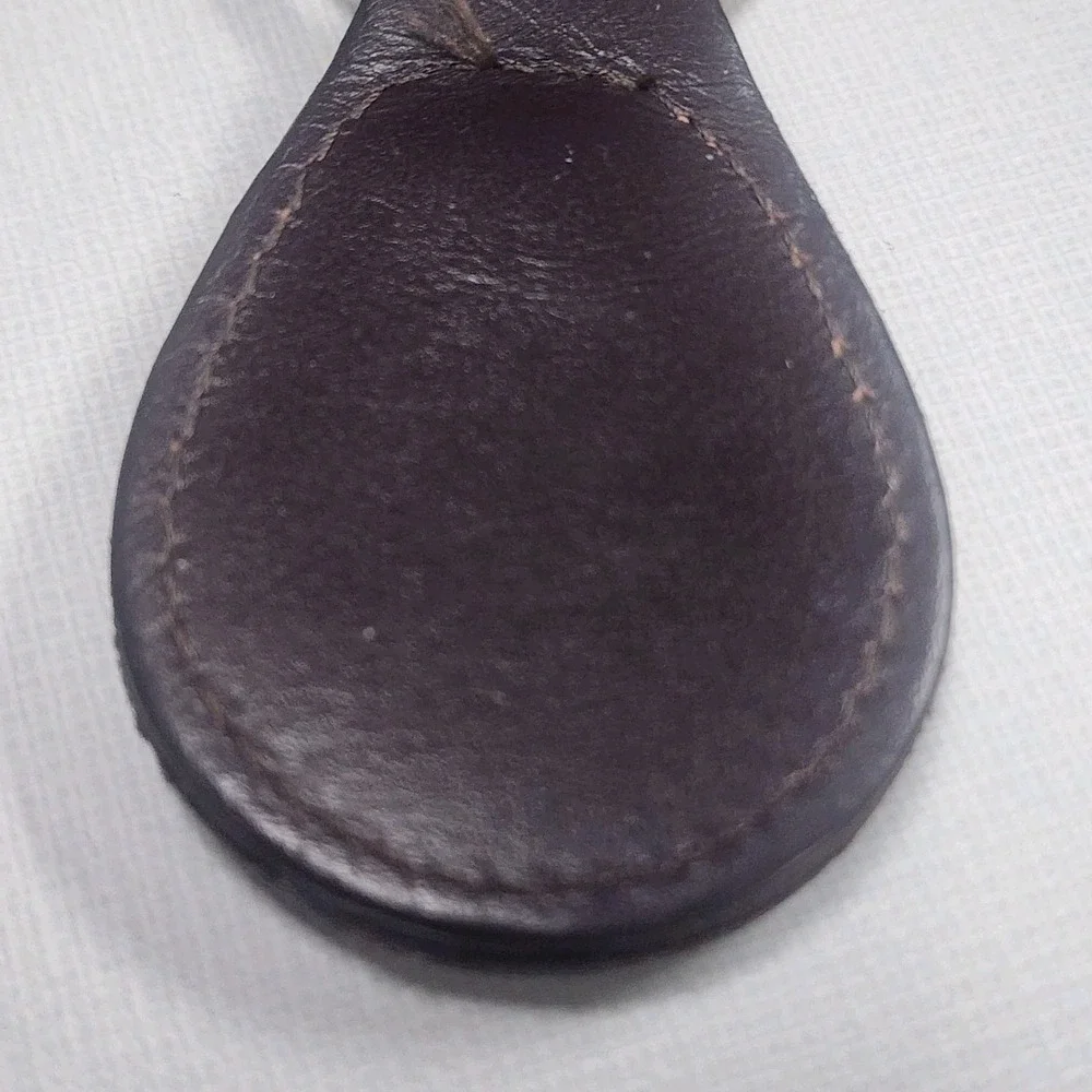 Vintage Beat Buy Brown Leather Token Keychain Vintage Key Ring